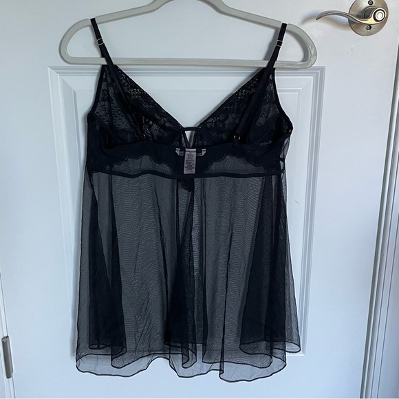New! Victoria’s Secret Black Lace Sheer Lingerie Slip Dress XL  - 47402 - Picture 7 of 12